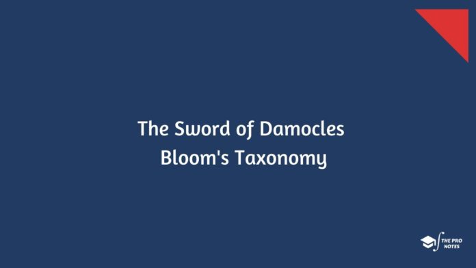The Sword of Damocles Bloom's Taxonomy