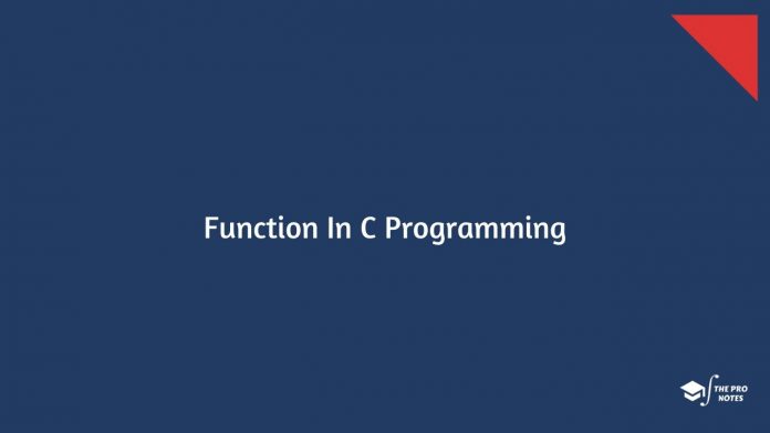 Function In C Programming