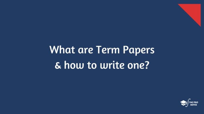 Term Papers